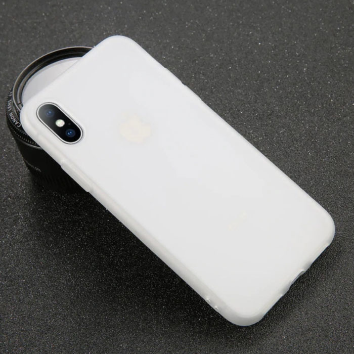 Coque en silicone ultra-mince pour iPhone 5 Housse en TPU Blanc