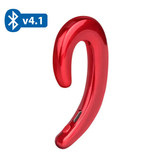 You First Drahtlose Bluetooth 4.1 Bone Conduction Headset-Ohrhörer mit Mikrofon-Kopfhörer Rot