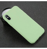 USLION Coque en silicone ultra-mince pour iPhone 5S Housse en TPU Vert clair