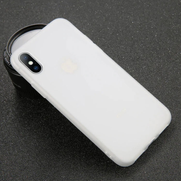 Coque en silicone ultra fine pour iPhone SE (2016) Coque en TPU Blanc