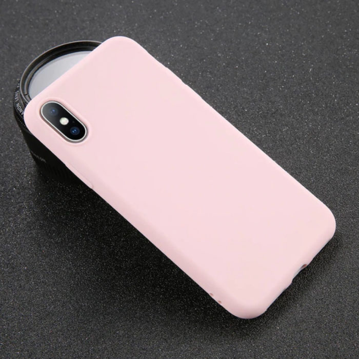 Custodia ultra sottile in silicone TPU per iPhone SE (2016) rosa