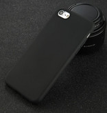 USLION Coque en silicone ultra-mince pour iPhone 6 Housse en TPU Noir