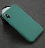 USLION Funda de silicona ultradelgada para iPhone 6 Plus, carcasa de TPU, verde