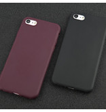 USLION Coque en silicone ultra-mince pour iPhone 8 Housse en TPU Violet