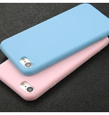 USLION Funda de silicona ultradelgada para iPhone 8, carcasa de TPU, azul marino