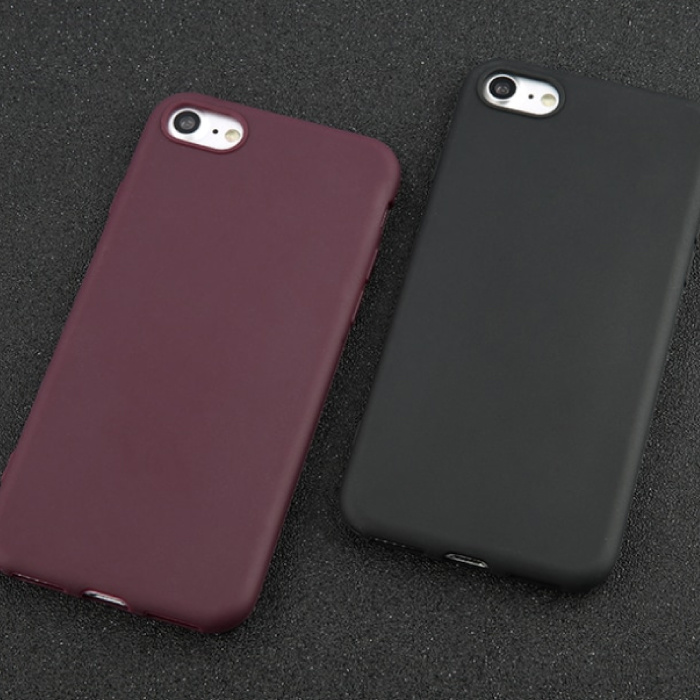 IPhone 6S Plus ultra delgado de silicona caso de TPU rosa cubierta