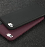 USLION Coque en silicone ultra-mince pour iPhone 6 Plus Housse en TPU Marron