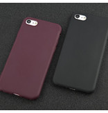 USLION Etui silikonowe Ultraslim do iPhone'a 6S Etui z TPU w kolorze fioletowym