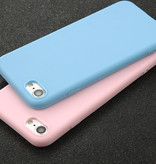 USLION Coque en silicone ultra-mince pour iPhone 6 Housse en TPU Bleu