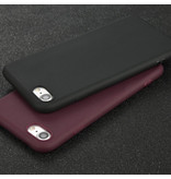 USLION Coque en silicone ultra-mince pour iPhone 6 Housse en TPU Violet