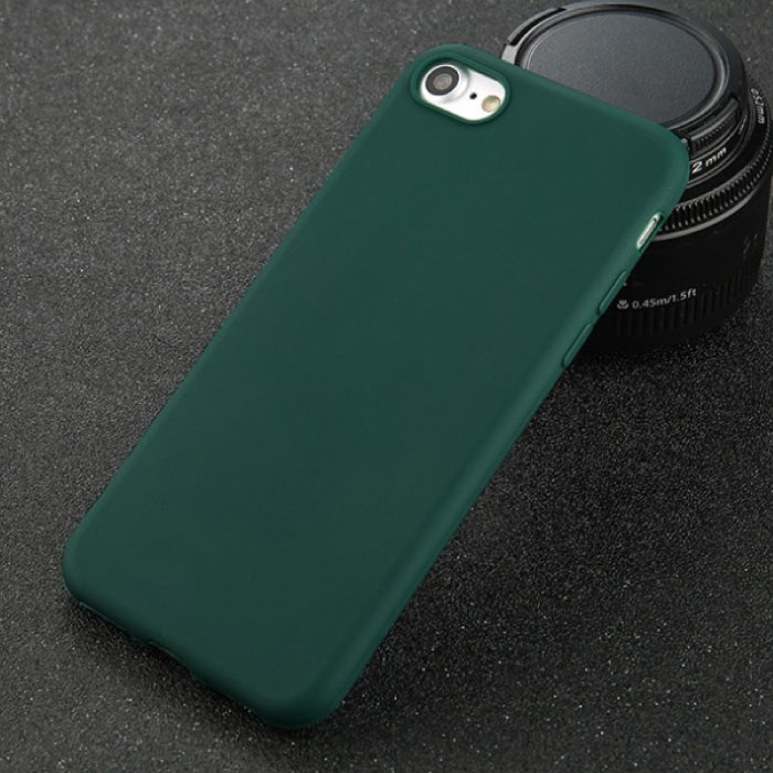 USLION iPhone 8 Plus Ultraslim Silicone Case TPU Case Cover Green