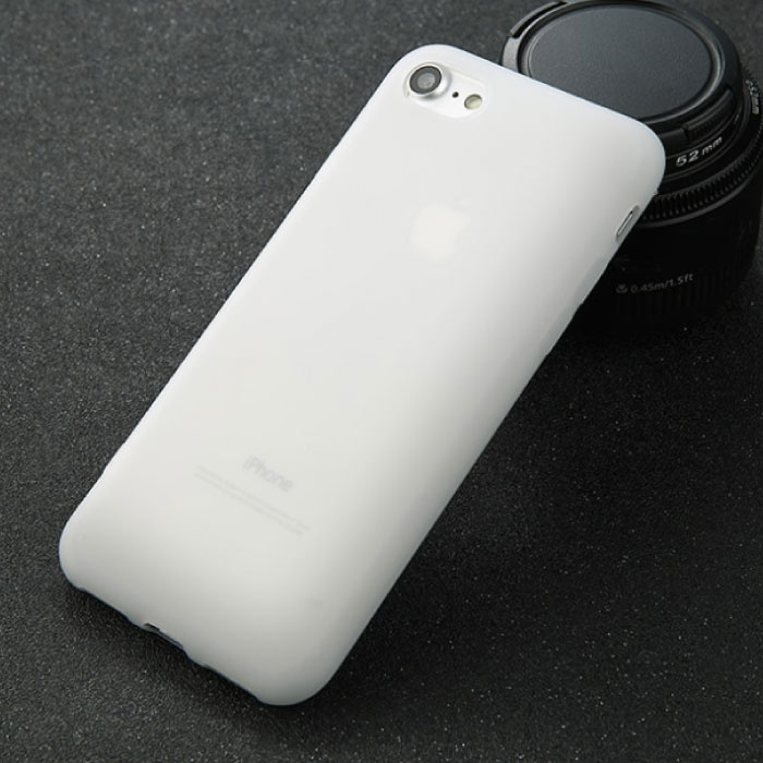 USLION Coque en silicone ultra-mince pour iPhone XR Housse en TPU Blanc