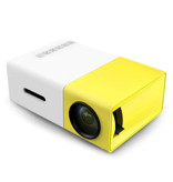 Salange Proiettore LED YG300 - Mini Beamer Home Media Player Giallo