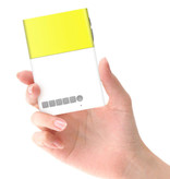 Salange Proyector LED YG300 - Mini Beamer Home Media Player Amarillo