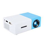 Salange Projecteur LED YG300 - Mini Beamer Home Media Player Bleu