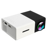 Salange Proiettore LED YG300 - Mini Beamer Home Media Player Nero