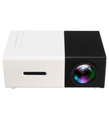 Salange Proyector LED YG300 - Mini Beamer Home Media Player Negro