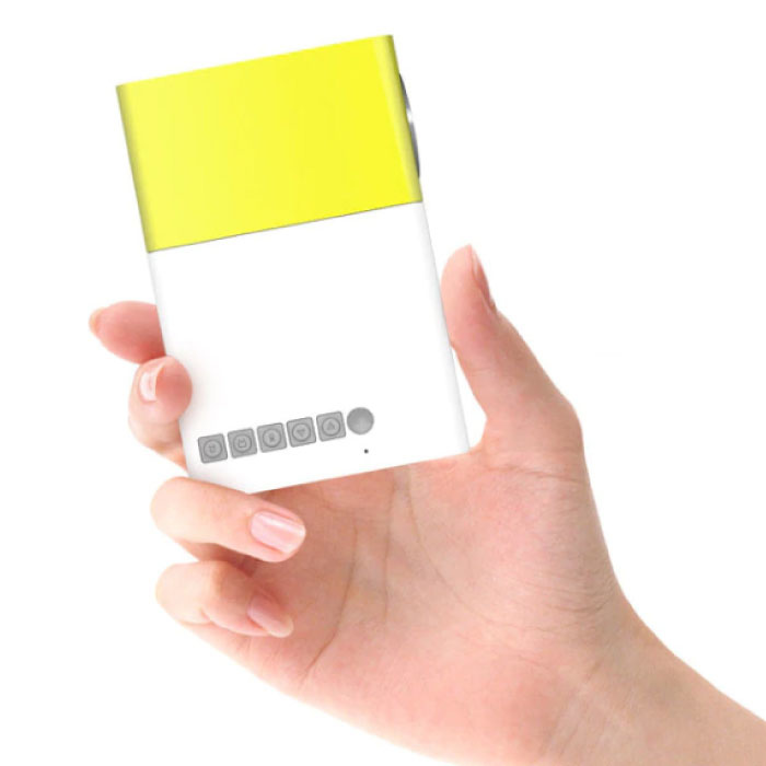 Salange YG300 LED-Projektor - Mini Beamer Home Media Player Blau