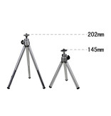 Salange Universal Mini Aluminum Tripod Tripod Selfie Stick for Smartphones and Tablets