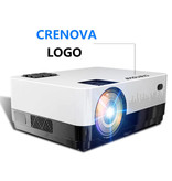 CRENOVA Proiettore LED C9 con Android e Bluetooth - Beamer Home Media Player