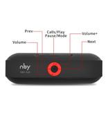 NBY NBY-18 Mini Draadloze Soundbar Luidspreker Wireless Speaker Box Bluetooth 3.0 Zilver