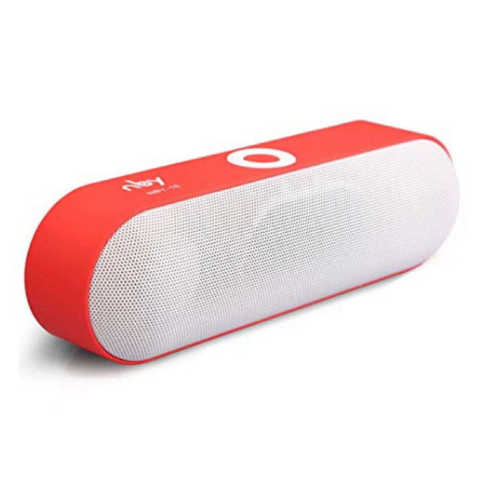 NBY-18 Mini Altavoz de barra de sonido inalámbrico Caja de altavoz inalámbrico Bluetooth 3.0 Rojo