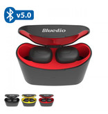 Bluedio T-Elf Mini TWS Auriculares inalámbricos Bluetooth 5.0 In-Ear Auriculares inalámbricos Auriculares Auriculares Auriculares Rojo