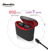 Bluedio T-Elf Mini TWS Auriculares inalámbricos Bluetooth 5.0 In-Ear Auriculares inalámbricos Auriculares Auriculares Auriculares Rojo