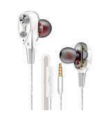 Rovtop Z2 Kabelgebundene Kopfhörer Eartjes Ecouteur mit Mikrofon Kopfhörer Weiß