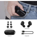 AUSDOM TW01 TWS Bezprzewodowe słuchawki douszne Bluetooth 5.0 Bezprzewodowe słuchawki douszne Słuchawki douszne Czarne