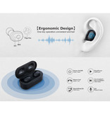 AUSDOM TW01 TWS Auriculares inalámbricos Bluetooth 5.0 Auriculares inalámbricos en la oreja Auriculares Auriculares Auriculares Negro