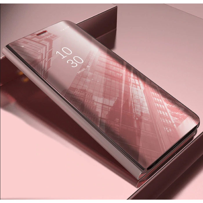 Samsung Galaxy S10 Smart Mirror Flip Case Cover Case Pink