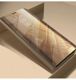 Stuff Certified® Custodia Cover per Samsung Galaxy S7 Smart Mirror Flip Gold