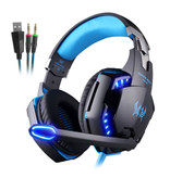 Kotion Each CHAQUE G2000 Écouteurs de jeu stéréo Casque avec microphone bleu