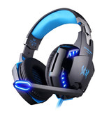 Kotion Each CHAQUE G2000 Écouteurs de jeu stéréo Casque avec microphone bleu