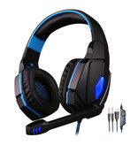 Kotion Each EACH G4000 Stereo Gaming Earphones Headset Headphones with Microphone Blue