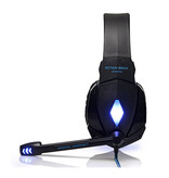 Kotion Each CHAQUE G4000 Écouteurs de jeu stéréo Casque d'écoute avec microphone bleu