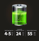 Myinnov Écouteurs sans fil M6s TWS Bluetooth 5.0 écouteurs intra-auriculaires sans fil écouteurs écouteurs noir