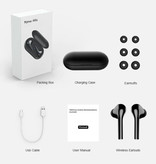 Myinnov Écouteurs sans fil M6s TWS Bluetooth 5.0 écouteurs intra-auriculaires sans fil écouteurs écouteurs noir