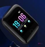 Stuff Certified® Sportowy smartwatch BIONIC X1 Fitness Sportowy monitor aktywności Smartfon Zegarek iOS Android iPhone Samsung Huawei Niebieski