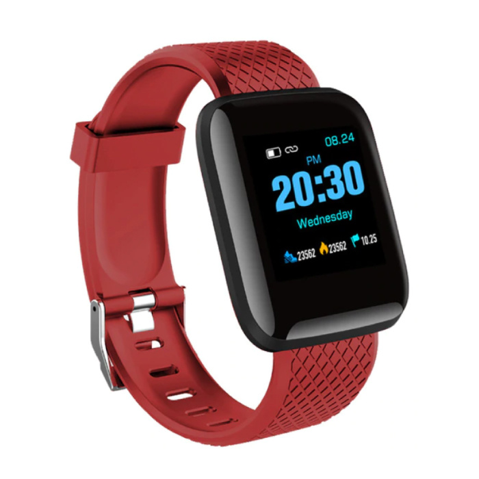 Sportowy smartwatch BIONIC D13 Fitness Sportowy monitor aktywności Smartfon Zegarek iOS Android iPhone Samsung Huawei Red