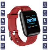 Stuff Certified® Sportowy smartwatch BIONIC D13 Fitness Sportowy monitor aktywności Smartfon Zegarek iOS Android iPhone Samsung Huawei Red