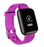Stuff Certified® Sportowy smartwatch BIONIC X1 Fitness Sportowy monitor aktywności Smartfon Zegarek iOS Android iPhone Samsung Huawei Różowy