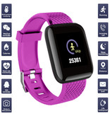 Stuff Certified® Sport Smartwatch BIONIC X1 Fitness Sport Aktivität Tracker Smartphone Uhr iOS Android iPhone Samsung Huawei Pink
