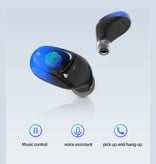 CBA ES01 TWS Draadloze Smart Touch Control Oortjes Bluetooth 5.0 Ear Wireless Buds Earphones Earbuds Oortelefoon Powerbank Rood