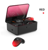 CBA ES01 TWS Wireless Smart Touch Control Ohrhörer Bluetooth 5.0 In-Ear Wireless Buds Ohrhörer Ohrhörer Ohrhörer Powerbank Rot