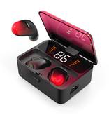 CBA ES01 TWS écouteurs de contrôle tactile intelligents sans fil Bluetooth 5.0 écouteurs intra-auriculaires sans fil écouteurs écouteurs Powerbank rouge