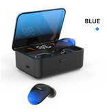 CBA ES01 TWS Wireless Smart Touch Control Auricolari Bluetooth 5.0 In-Ear Wireless Buds Auricolari Auricolari Auricolare Powerbank Blu