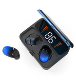 CBA ES01 TWS Auriculares inalámbricos con control táctil inteligente Bluetooth 5.0 Auriculares inalámbricos en la oreja Auriculares Auriculares Powerbank Azul