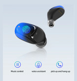 CBA ES01 TWS Draadloze Smart Touch Control Oortjes Bluetooth 5.0 Ear Wireless Buds Earphones Earbuds Oortelefoon Powerbank Blauw